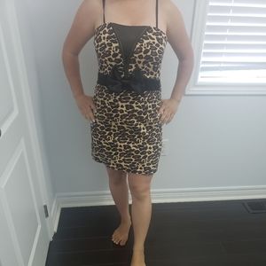 animal print dress